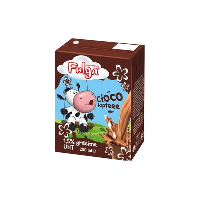 Fulga Lapte Cacao 1,5%, 200 ml