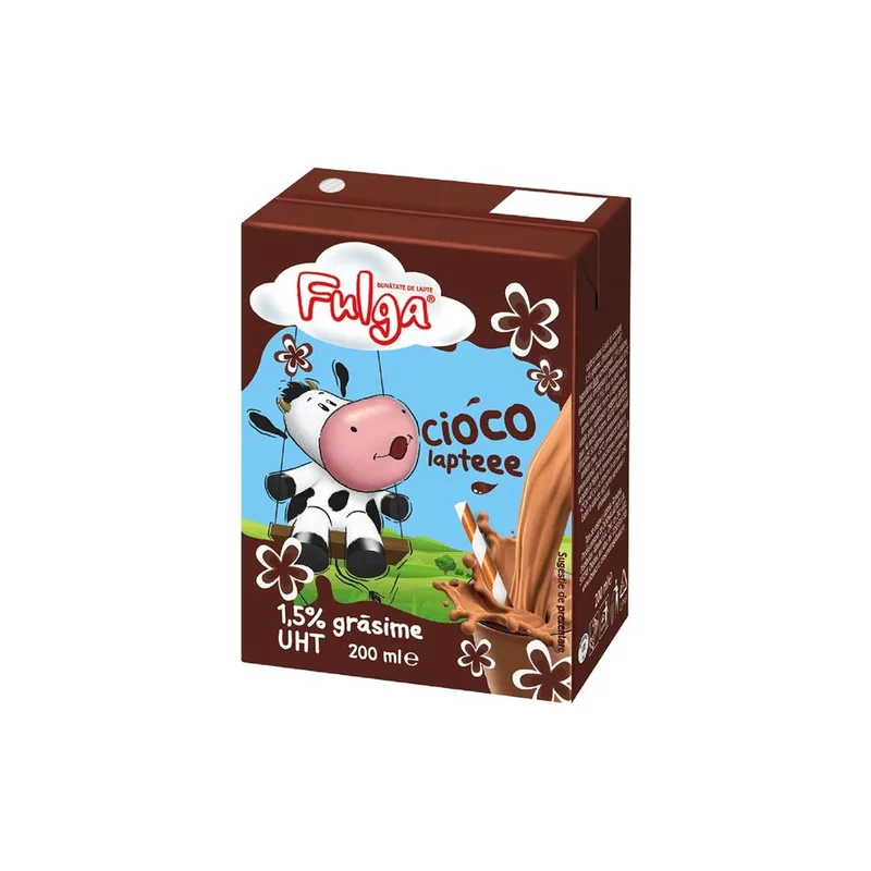 Fulga Lapte Cacao 1,5%, 200 ml