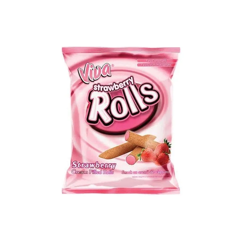 Viva Rolls Capsuni, 100 g