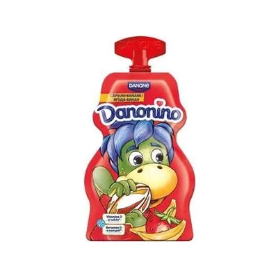 Danonino Iaurt de Baut Capsuni/ Banane, 70 g