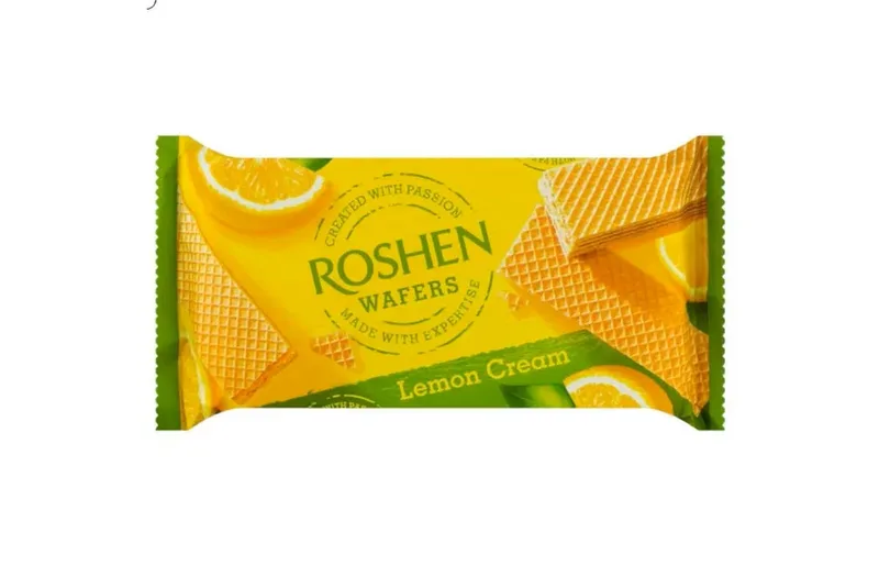 Roshen Wafers Lemon Cream, 216 g