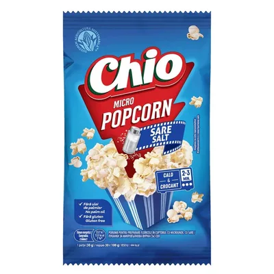 Chio Popcorn Microunde Sare, 80 g