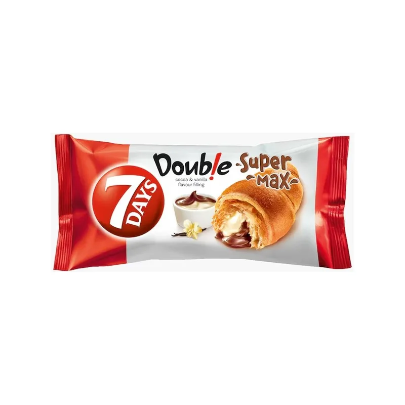 7days Croissant Dbl Super Max Cacao Vanilie, 110 g