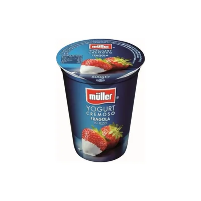 Muller Iaurt Capsuni 3,6%, 500 g