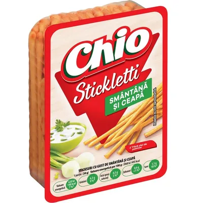 Chio Stickletti Smantana Ceapa, 80 g