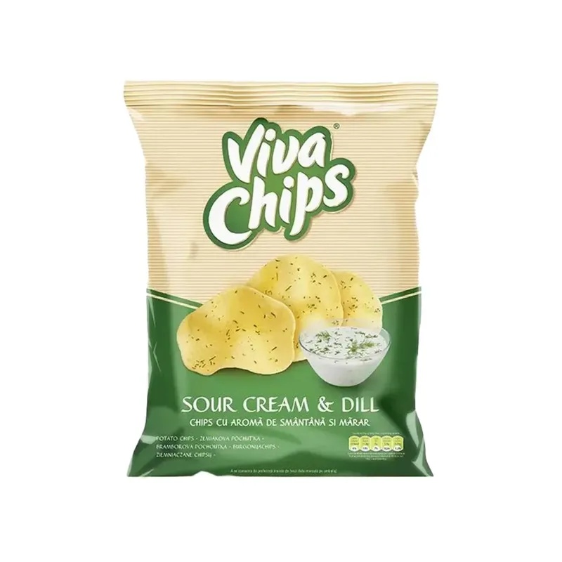 Viva Chips Smantana si Marar, 100 g