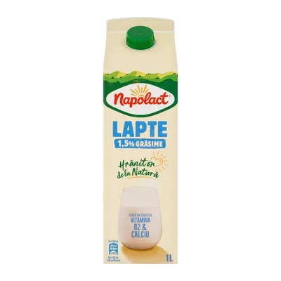 Napolact Lapte 1.5% Cutie, 1 l