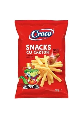 Croco Snacks Cartofi Pui, 50 g