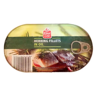 Fine Life Hering File in Ulei, 170 g