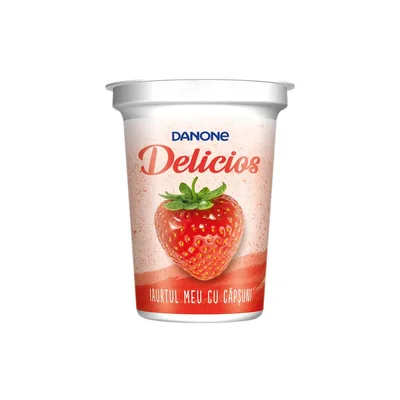 Danone Delicios Capsuni, 400 g