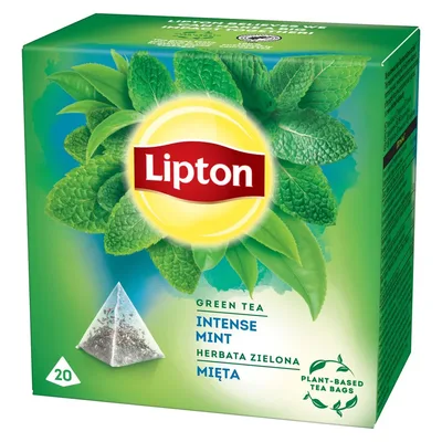 Lipton Ceai Inten Mint, 20 x 1,6 g
