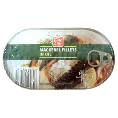 Fine Life Macrou File in Ulei, 170 g
