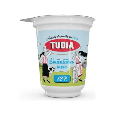 Tudia Smantana 12%, 375 g