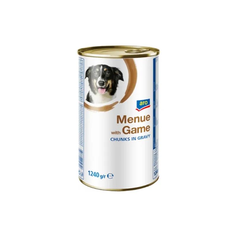 Aro Conserva pt Caini Carne de Vanat, 1,24 kg