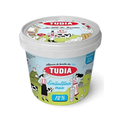 Tudia Smantana 12%, 450 g