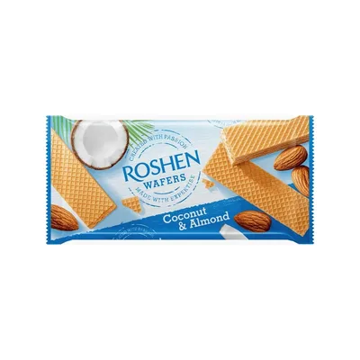 Roshen Wafers Coconut And Almond, 216 g