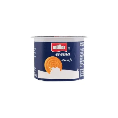 Muller Crema Iaurt cu Biscuiti, 125 g