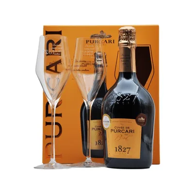 Cuvee de Purcari Alb Brut + 2 Pahare, 750 ml