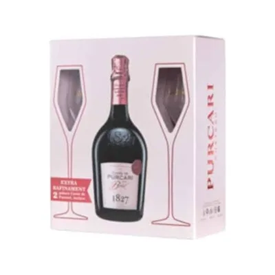 Cuvee de Purcari Rose Brut + 2 Pahare, 750 ml