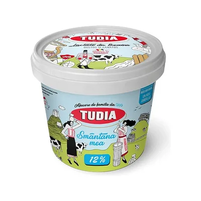 Tudia Smantana 12%, 900 g