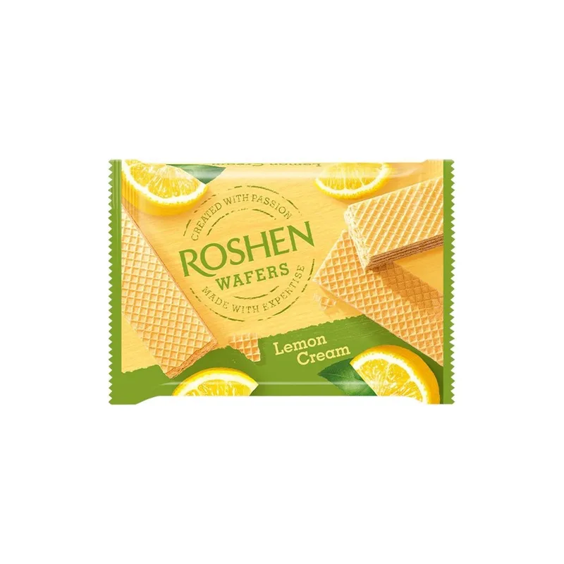 Roshen Wafers Lemon Cream, 72 g