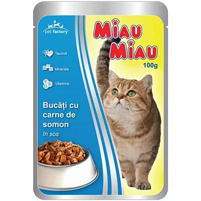 Miau Miau Somon Plic, 100 g