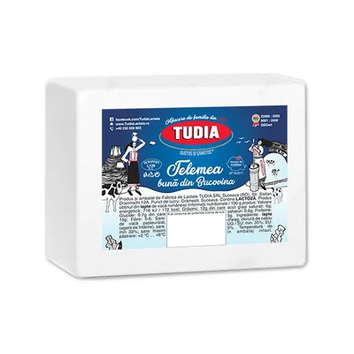 Tudia Telemea de Vaca din Bucovina, 400 g