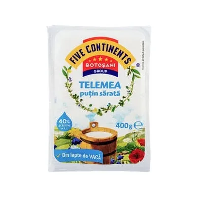 Five Continents Telemea Vaca Putin Sarata Cas, 400 g