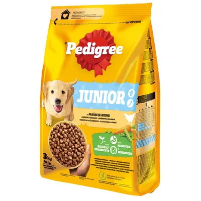 Pedigree Jr M/L Pui Legume, 3 kg