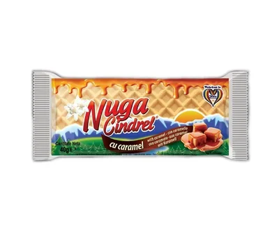 Cindrel Nuga cu Caramel, 40 g