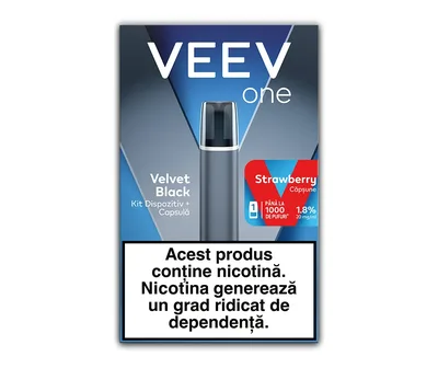 Veev One Velvet Black Bl Strawberry Kit Tg Elec