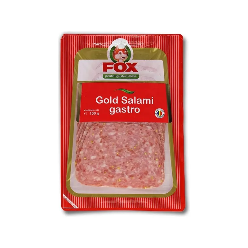 Fox Gold Salami Gastro Boabe Mustar, 100 g
