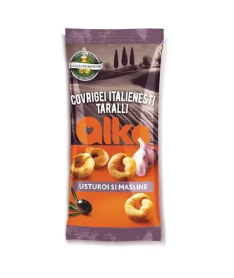 Alka Covrigei cu Usturoi si Masline, 100 g