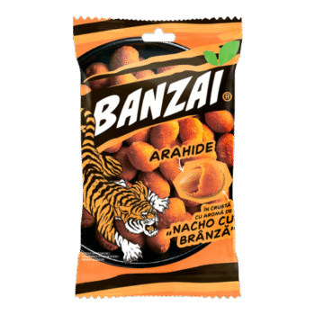 Banzai Arahide Nacho cu Branza, 60 g