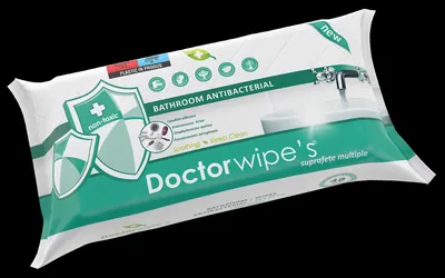 48BUC DOCTOR WIPES SERV UMEDE DEZINFECTANTE MULTISUPRAFETE