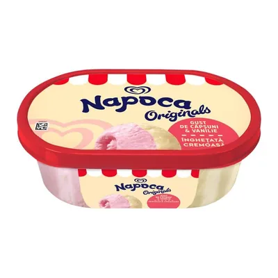 1000ML NAPOCA ORIGINALS TUB CAPSUNI VANILIE
