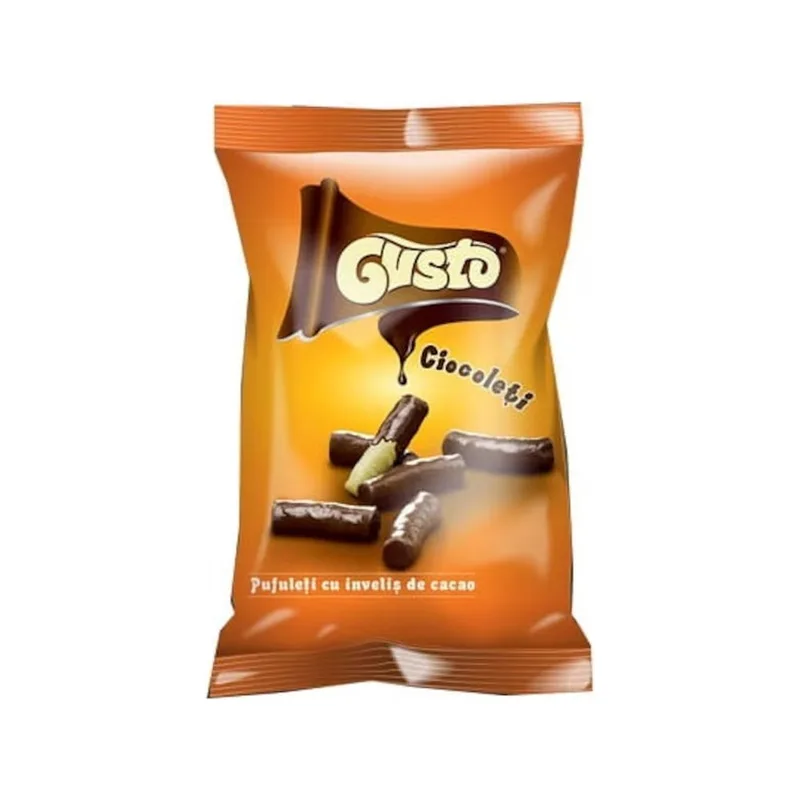 Gusto Ciocoleti Pufuleti cu Glazura, 50 g