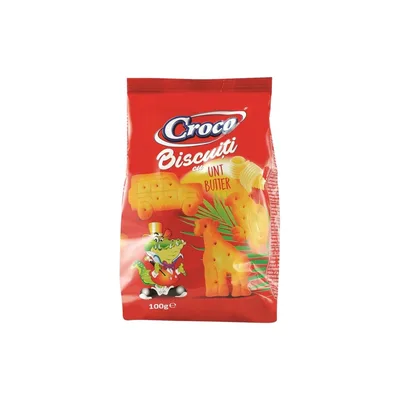 Croco Zoo Biscuiti Unt, 100 g